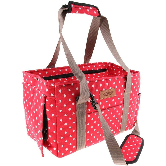 Транспортна сумка для домашніх тварин: переноска для собак, котів, цуценят до 5 кг (червона)