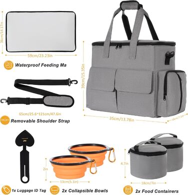 Сумка для собак Uross: дорожня сумка, рюкзак для тварин, переноска для собак, сумка для цуценят, дорожня переноска, сіра