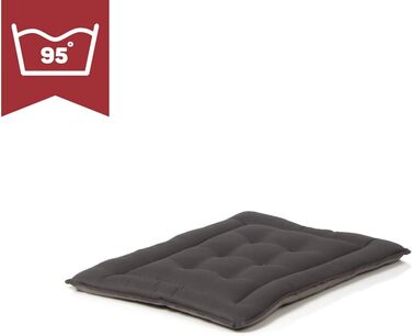 Підстилка для собак Wallace & Jones: м'яка, миється до 95°C, 75 x 55 см, сіра