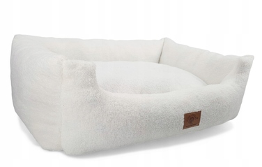 Ліжко-диван для собак Odol-Plusz, рожеве, прямокутне, розмір L 95x75 см