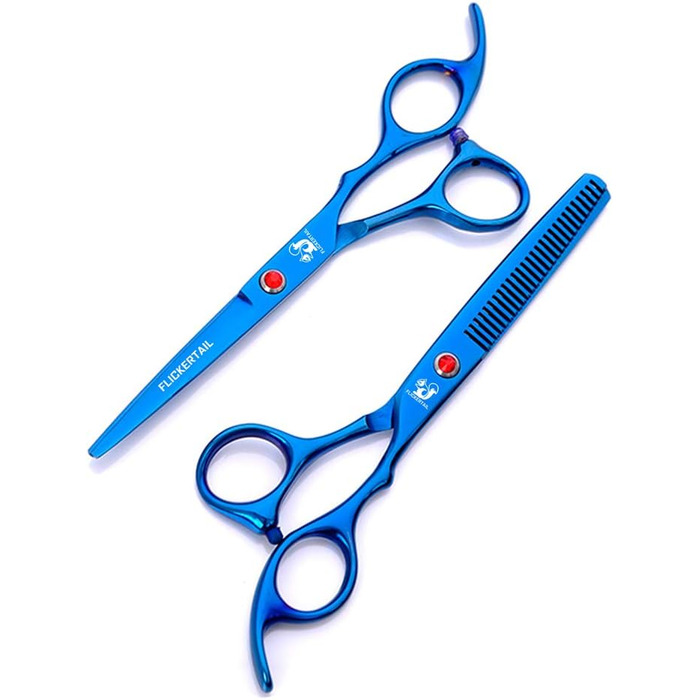 Набір професійних ножиць для грумінгу домашніх тварин 6.0 дюймів, професійний нержавіючий сталь, для грумінгу, салонів та перукарів