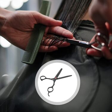 Професійна ножиця для стрижки волосся та текстуризації - чорна