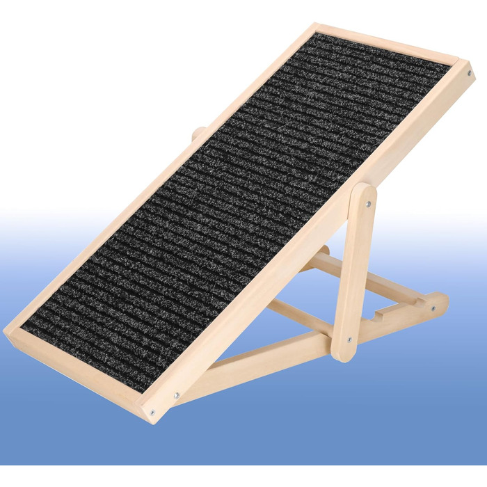 Дерев'яна рамка для собак, регульована висота, чорний колір, 78 см. Ідеально для маленьких собак.