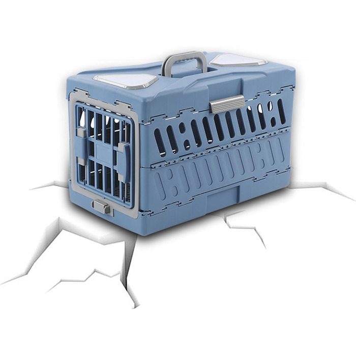 Транспортна переноска для котів та собак, складана, дихаюча, для подорожей - переноска для кошенят, цуценят, для авто, літака, кемпінгу