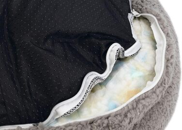 Ортопедичне ліжко для собак Beeztees Jaxx сірого кольору, 50 x 50 x 20 см