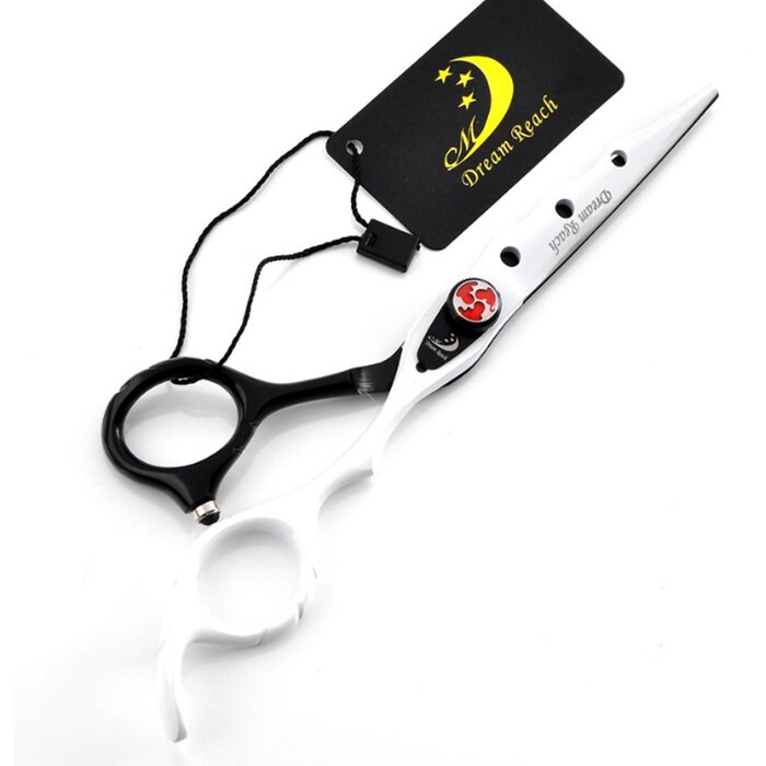 Професійні ножиці для грумінгу домашніх тварин, ножиці для вирівнювання волосся, чорно-білі ножиці для перукарів