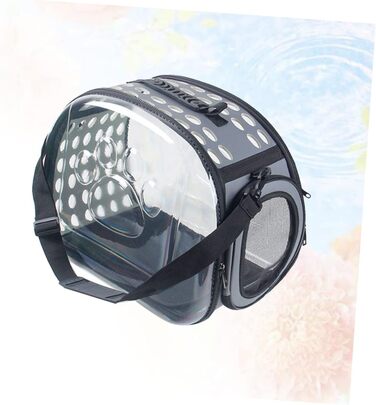 JOINPAYA Транспортувальна сумка для тварин великого розміру 42x28x32см, з крізьою поверхнею та регульованими ременями для котів та собак