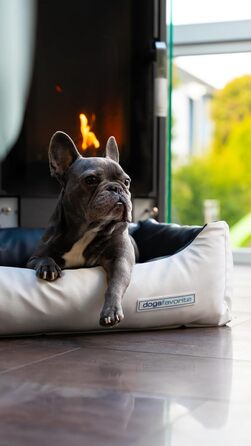 Крісло-ліжко для собак з віско-матрацом, миється - преміум якість, розмір L - 115 x 85 см (M: 100 x 75 см, мокко)