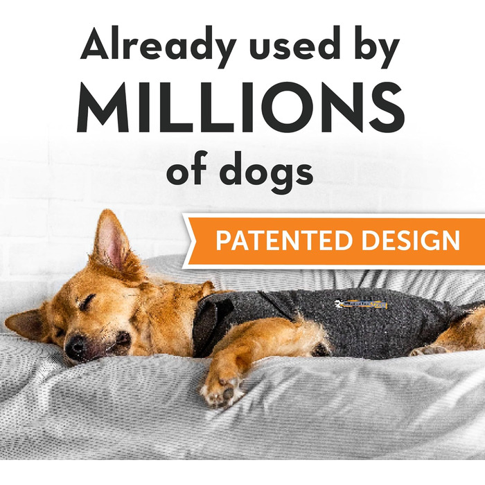 Поясний жилет Thundershirt для собак, сірий, розмір XXS, меланж