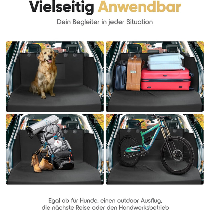 Захист для багажника автомобіля для собак HELDENWERK - універсальний, водовідштовхувальний, стійкий до подряпин, з захистом бокових панелей та краю завантаження. Підходить для собак.