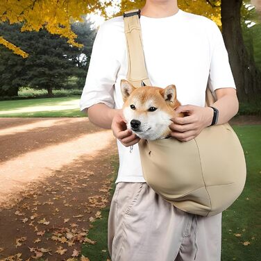 Сумка-переноска для собак та котів, Khaki - зручна переноска для прогулянок та подорожей