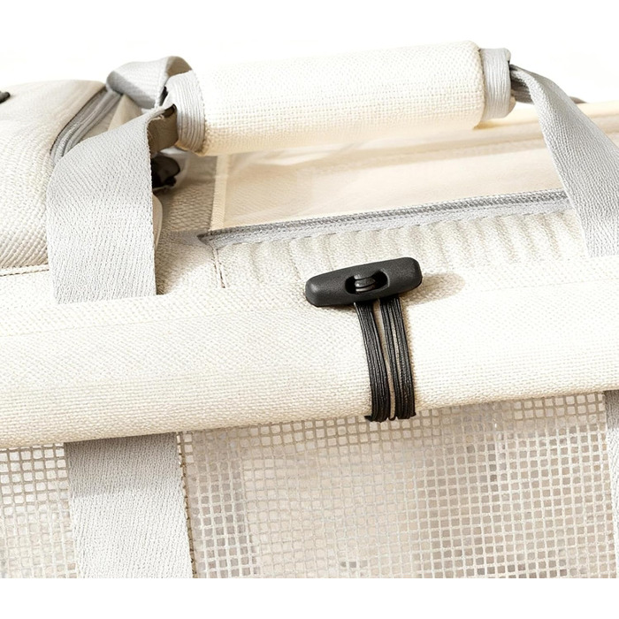 Транспортна переноска для собак та котів | Переноска для тварин | Для прогулянок, подорожей в авто | Кремового кольору