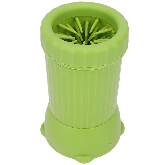 Автоматичний мийка лап для собак Oreilet, електричний пристрій для миття лап для собак і котів, портативна чаша для чищення лап для маленьких та середніх тварин (зелений)