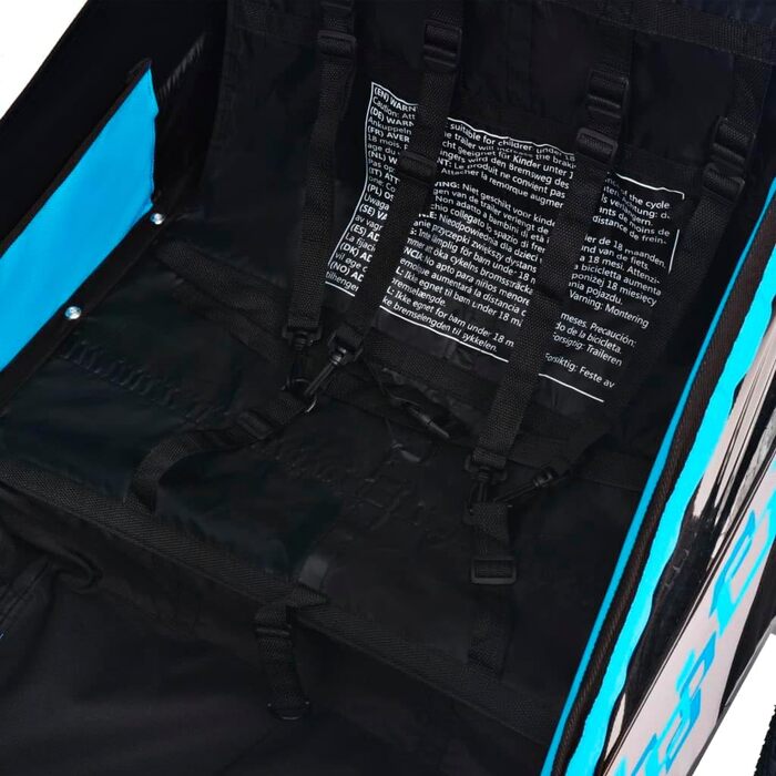 Причіп для собак, велосипедний причіп, причіп для бігу: сірий та синій, 30 кг, універсальний, легка збірка