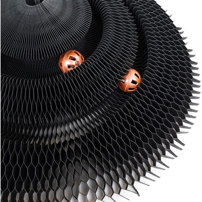 Котячий будиночок з картонної гофротари Treetop від CanadianCat - ігровий комплекс з кульками, чорний, 27,5 x 28 x 28 см