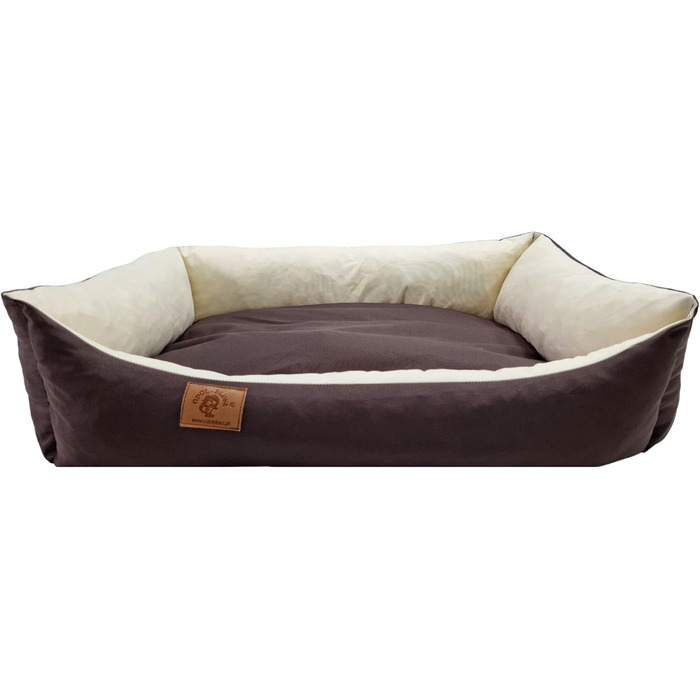 Крісло-лежанка для собак та котів Odol-Plu, 90x60 см, водонепроникне, коричнево-бежеве