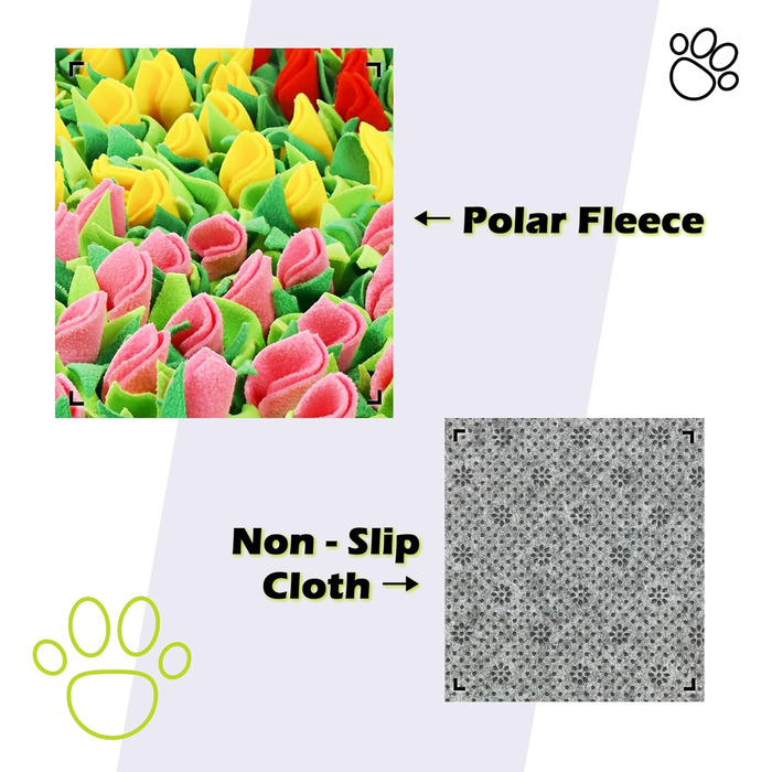 Мат для носової роботи для собак MHTTEC, килимок для пошуку, годівниця для повільного годування, 75 x 50 см, 1 шт.