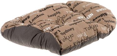 Килимок для собак та котів FERPLAST - М'який лежак для собак, килимок для будки, вольєру та авто - 65 x 42 см, бежевий (бавовна)