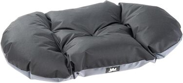 Крісло-ліжко для собак великих порід Ferplast: ортопедичне, знімний чохол, водонепроникне, 110 x 70 x 8 см, сірого кольору
