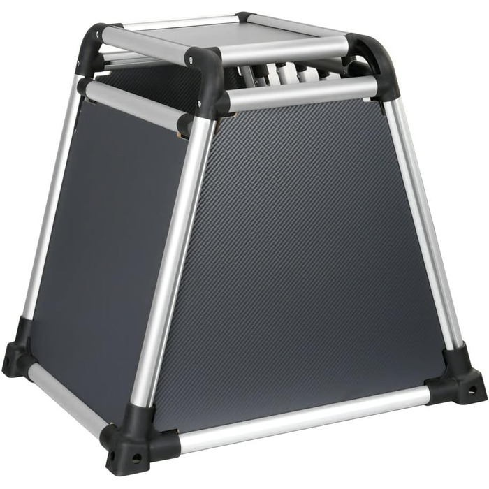 Транспортний бокс для тварин LAMPA 60501: алюмінієвий, розмір 60x50x55 см, тканинна підкладка