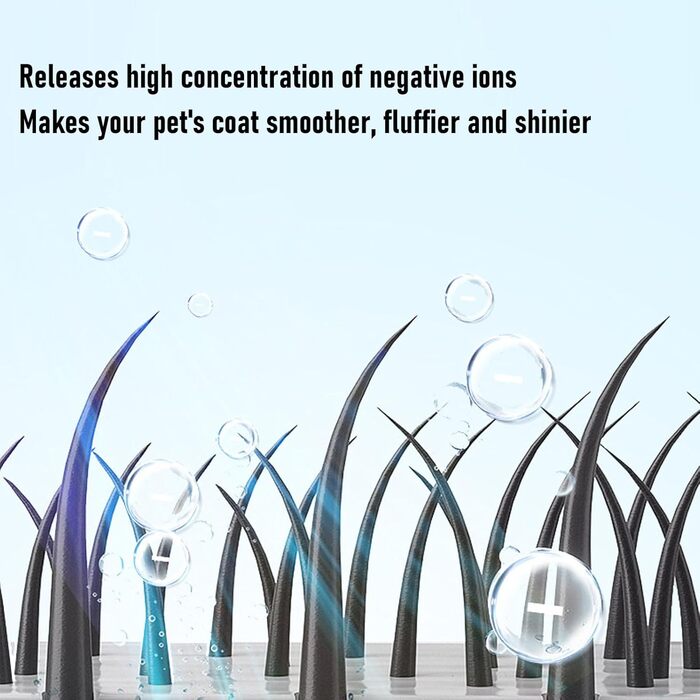 Фен для собак Lyrlody 5-в-1: портативний, з гребінцем для шерсті, для догляду за тваринами, 4 насадки, EU