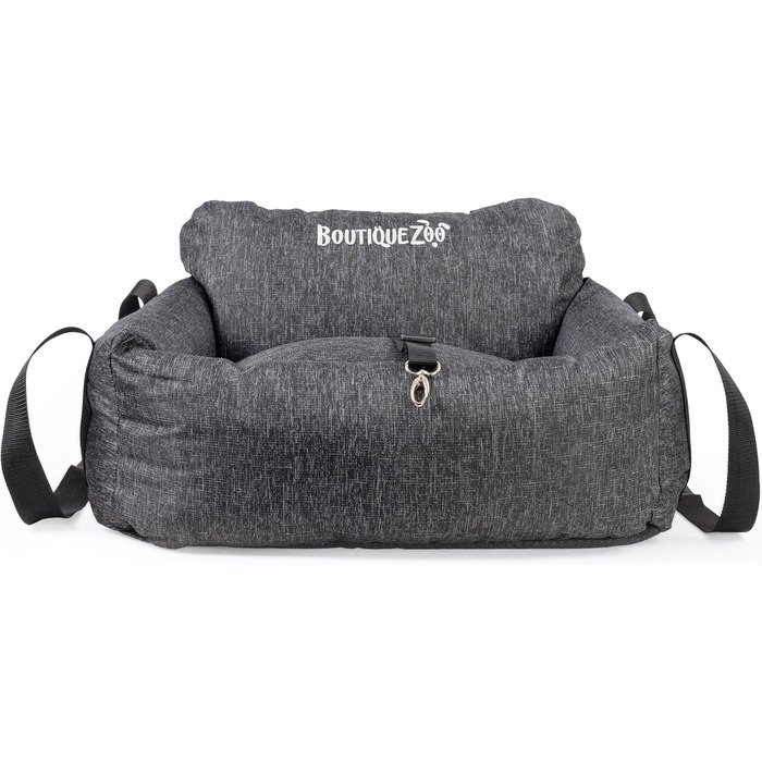 Автомобільний сидіння для собак: зручний, універсальний, миючий, 55x65 см, чорний