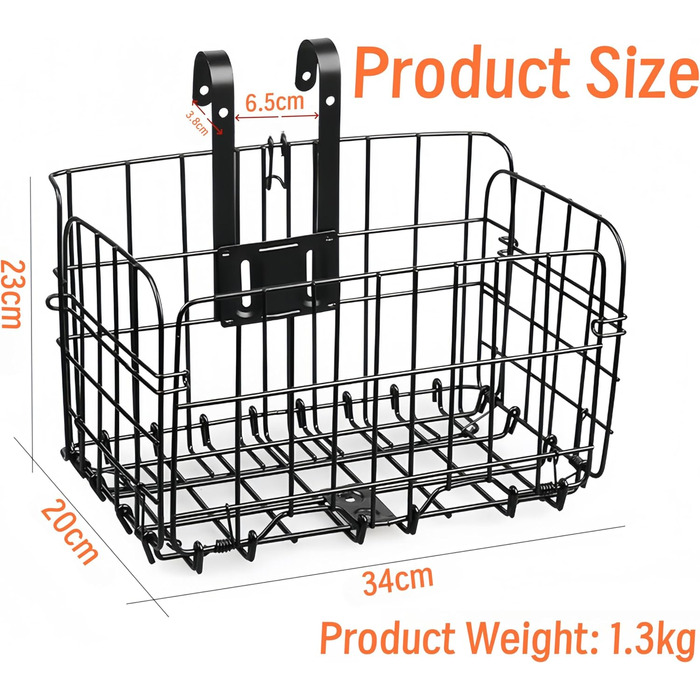 Складаний велосипедний кошик - навісний багажник для перевезення вантажу, швидкознімний, для керма та багажника, до 25 кг (срібний)