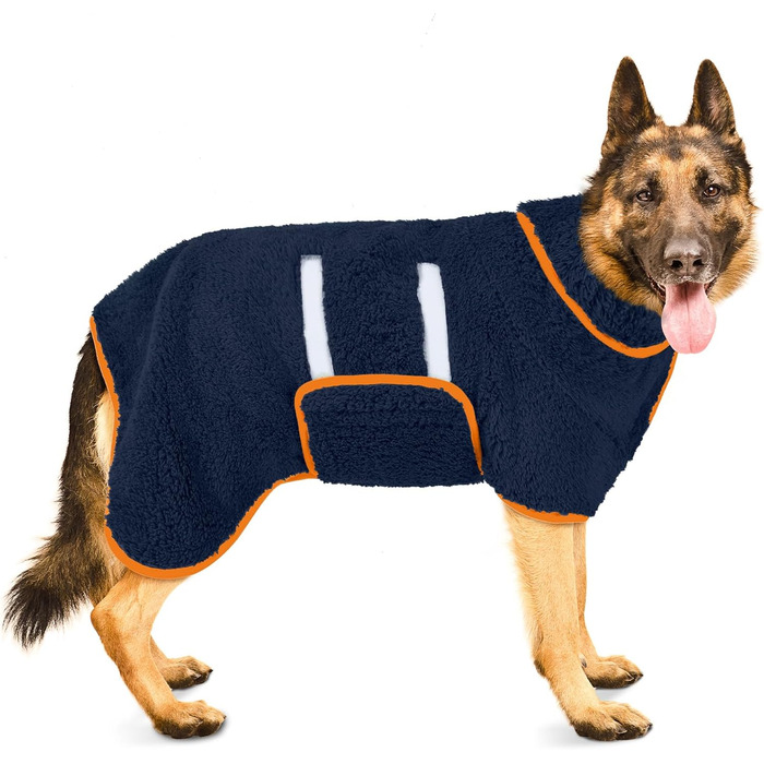 Bienbee Халат для собак, XXL, швидковисихаючий, супер вбираючий, блакитний