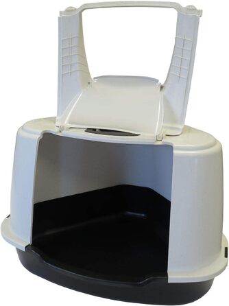 Кутовий туалет для великих котів PETGARD Orlando XXL з фільтром, 70x57x48 см