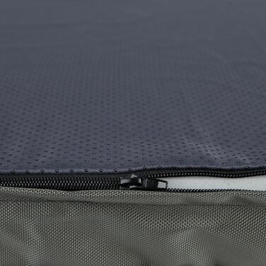 Підвищення для собак у автомобіль, вантажівка або позашляховик - м'яке крісло з подушкою та високими бортиками, зручний матеріал та надійні ремені, чорний колір, розмір 53x48x35 см