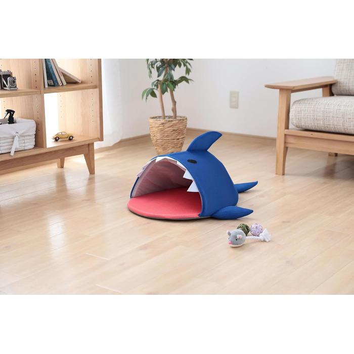 Килимок для собак Iris Ohyama, килимок-корзина, миючий, з бортиком, 40x69x12 см, протиковзкий, PCB-20P, літній стиль