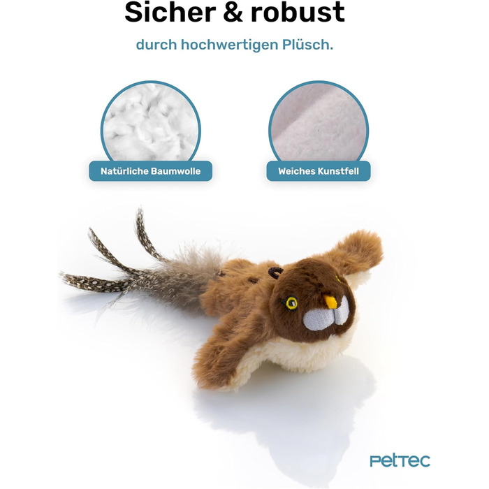 Інтерактивна іграшка для котів PetTec® з лазерною указкою - автоматична, електрична, 24/7 зайнятість