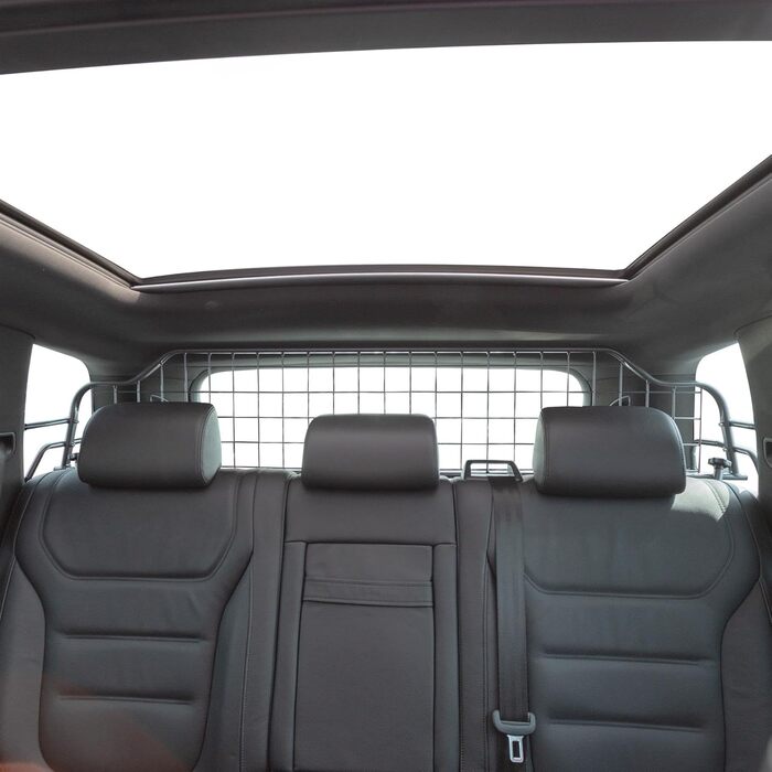 Автомобільна перегородка Travall для собак, сумісна з Volkswagen Touareg (2010-2018), модель TDG1357, оригінальна якість, металеве роздільне гратчасте сидіння для багажника