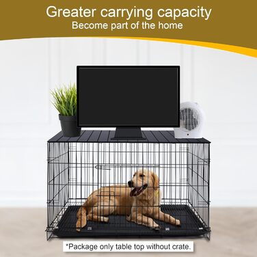 Алюмінієвий накладний лежак для собаки на переноску 91.4 см, складний, декоративний, для лежака/переноски для собак, чорний