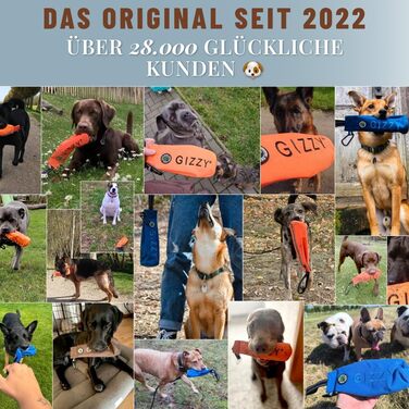 GIZZY® Оригінальний Futterdummy для собак: міцний мішечок для їжі для всіх порід | Тренування з ласощами | Аксесуари для собак (Коричневий)