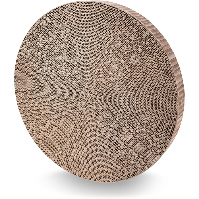 Кігтеточка для котів Petaureus Zylinder з вставкою | Стильна та екологічна | Ø 40 см | Крізь-картон з змінним вкладишем