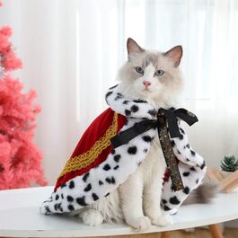 Декоративний камін для котів та собак Lovelyshop Pet Serial Lux, ідеальний для косплею та костюмів на Хелловін (король, королева, принц, принцеса)