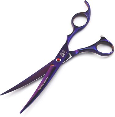 Набір для грумінгу тварин, 7 дюймів: набір для догляду за собаками, тримерний набір для собак, котів, домашніх тварин з професійною ножицями, ножицями для проріджування, вигнутими ножицями, гребінцем для грумінгу