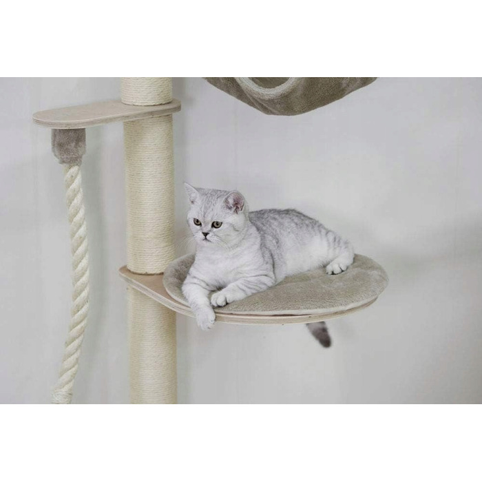 Високий когтеточка-комплекс із лежаком та стовпчиком для кігтів Kerbl, 101-160 см