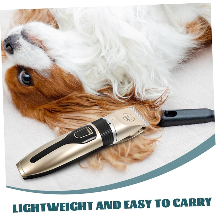 Електрична машинка для стрижки собак Supvox з титановими лезами, тиха та з низькою вібрацією, безпечне стриження вух, морди та лап, для собак та цуценят