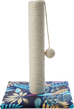 Драбина для котів Croci з картону, закрита коробка з двошаровою поверхнею для дряпання, 42x35x50 см, 1 шт. (Колір: Листя)