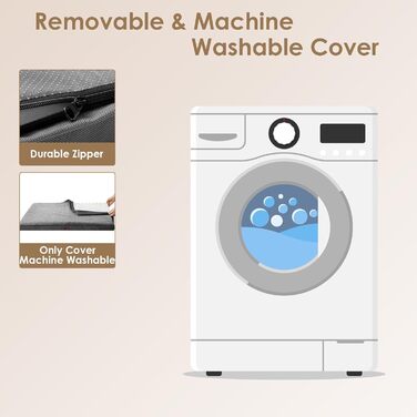 Ортопедичне ліжко для собак EHEYCIGA, 76x51x9 см, сіре. М'яке, миється, для маленьких собак, підходить для клітки.