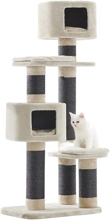 Дряпалка для котів Nobby Kratzbaum LOANO, кремового кольору, 70 x 50 x 164 см, 1 шт.