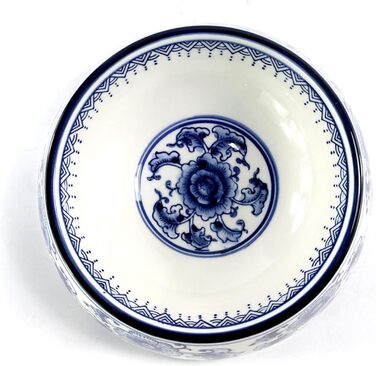 Набір мисок для корму та води для собак та котів SYNWISH, 14,7 x 18,3 x 6,1 см, блакитний та білий