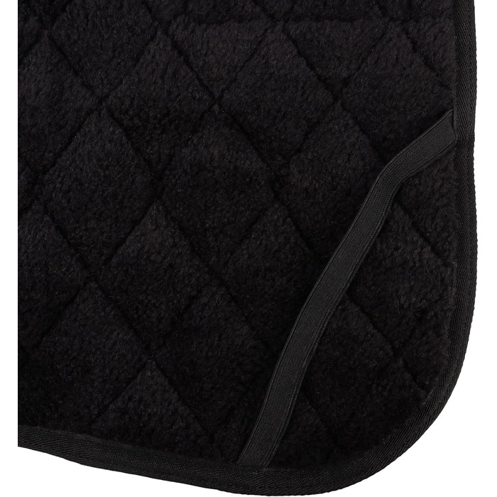 Зимовий теплий нашийник для собак Flamingo Jaffa чорного кольору, 55 см, з флісовою підкладкою, водовідштовхувальний, з клямками, для повірця, високий комір, XL