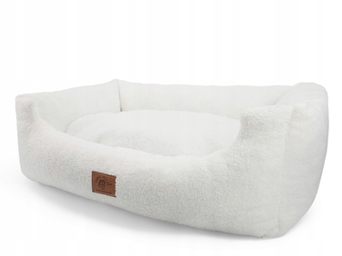 Ліжко-диван для собак Odol-Plusz, рожеве, прямокутне, розмір L 95x75 см