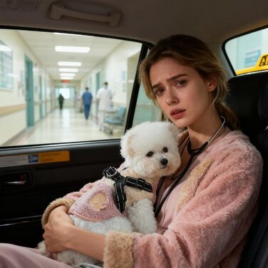 Зимовий теплий одяг для собак - куртка з отвором для шлейки, для малих та середніх порід, зелено-білий / рожево-білий колір