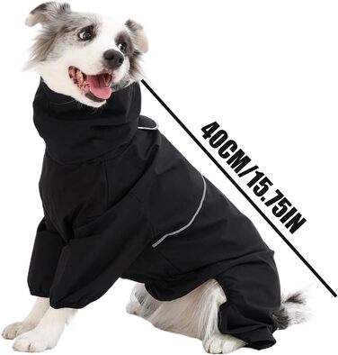 Тепла водонепроникна куртка для собак на зиму - цілісний сніговий костюм, 2XL