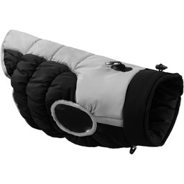 Водонепроникна куртка для собак на зиму: тепла, вітрозахисна, з D-Ring та світловідбиваючими елементами. Чорний колір, розмір 6XL