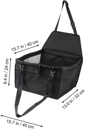 Автомобільний лежак для тварин Hanabass: переноска для собак та котів з дихаючою сіткою та регульованим ременем